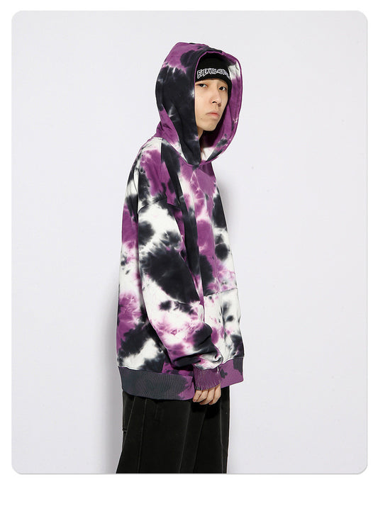 Sudadera Tie Dye Holgada con Capucha - Algodón Terry para Hombre - Image 2