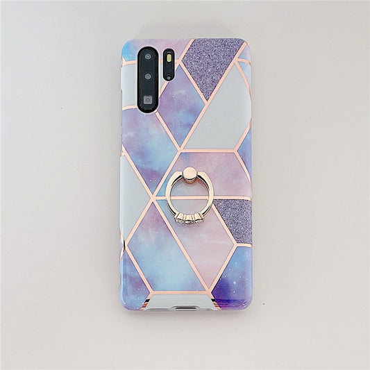 Funda para teléfono con mármol mosaico y acabado electrochapado - Image 2