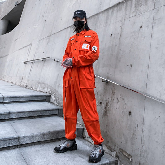 Overol Casual Unisex de Fibra Poliéster Estilo Japonés - Image 2