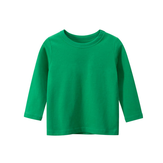 Camiseta Infantil Manga Larga Color Sólido para Publicidad - Image 2