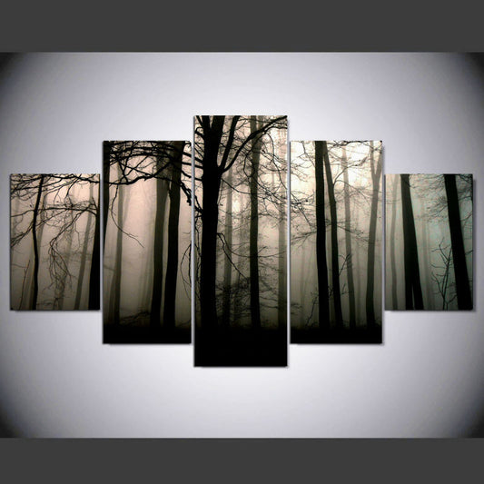 Cuadro Decorativo Moderno Pintura al Óleo para Sala de Estar y Entrada - Conjunto de Cinco Piezas SUNSUN - Image 2