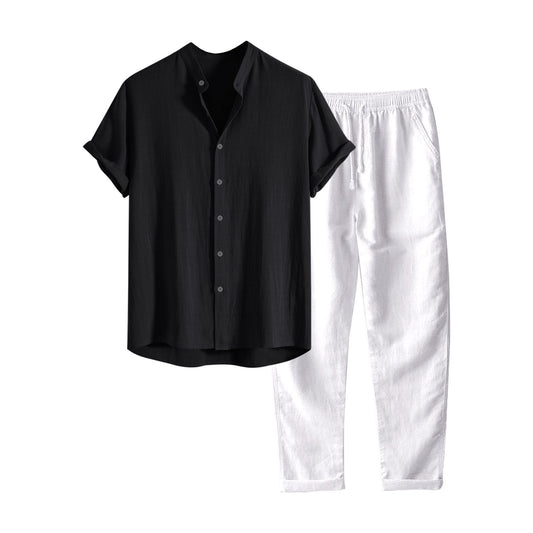 Blazer Casual Slim Fit Algodón y Lino para Hombre - Estilo Europeo - Image 2
