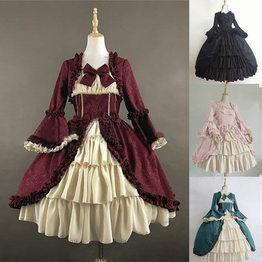 Vestido Gótico Vintage de Corte - Image 2