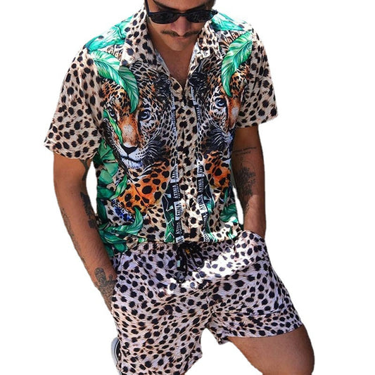 Camisa Estampada Leopardo Suelta y Versátil para Hombre y Mujer - Image 2