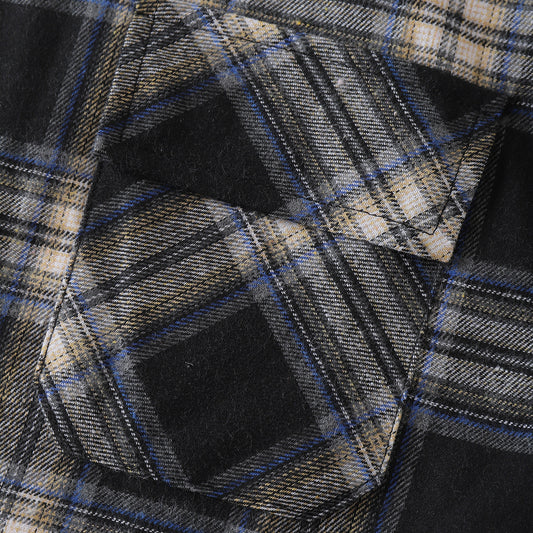Camisa de Cuadros Cálida con Forro de Terciopelo para Hombre - Image 2