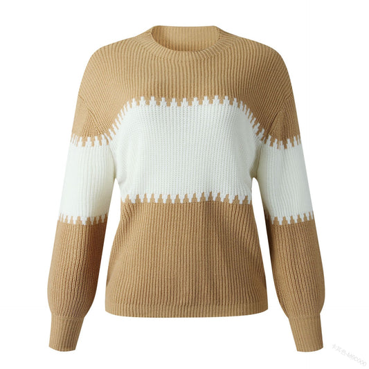 Blusa de Punto a Rayas con Mangas Farol - Estilo Moderno para Mujer - Image 2