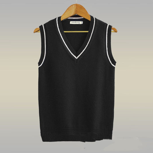 Chaleco de Lana Gruesa con Cuello en V para Hombre - Image 2