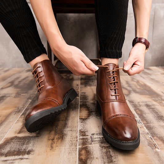 Zapatos Casuales Retro Británicos Talla Grande para Hombre - Image 2