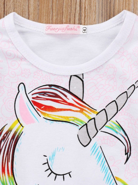 Camiseta Infantil Estampado Caballo 3D - Moda Europea Tendencia - Image 2
