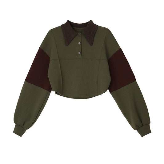 Suéter Suelto Coreano de Algodón con Cuello Tejido - Casual y Versátil para Mujer - Image 2