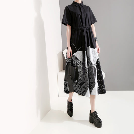 Blusa Corta con Lazo y Falda Midi Cintura Alta - Image 2