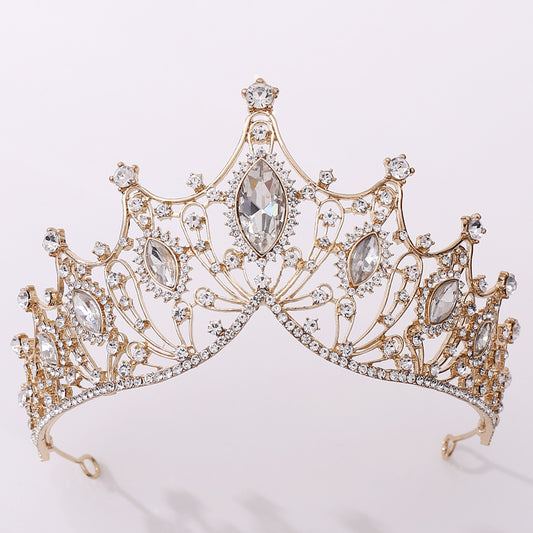 Tiara Nupcial Vintage Clásica Negro Barroco - Image 2