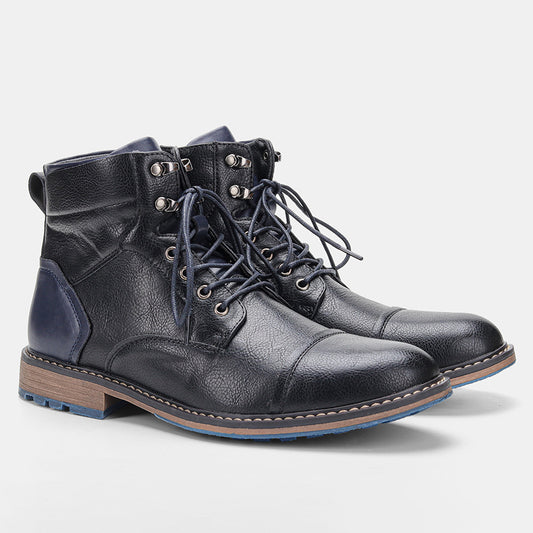Botas de Cuero para Hombre Cálidas y Cómodas para Invierno - Image 2