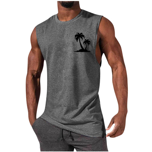Camiseta Deportiva sin Mangas Hombre Suelta Verano - Image 2