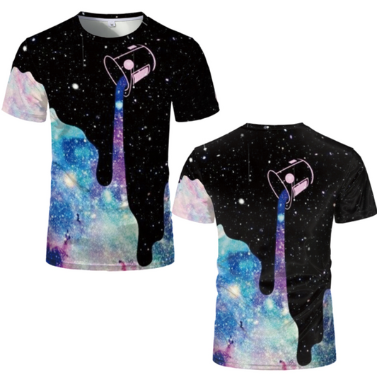 Camiseta Estampada Pour Drink Art 3D - Image 2