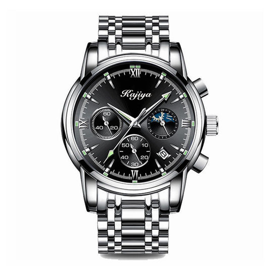Reloj Hombre Acero Inoxidable Resistente al Agua con Calendario y Luz - Image 2
