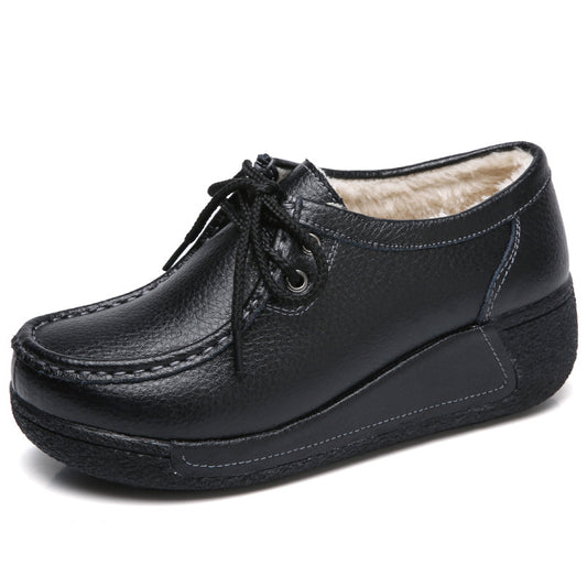 Zapatos de plataforma con tacón cuña para mujer - Image 2