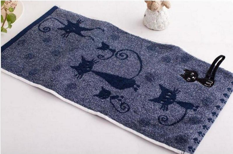 Toalla Facial Gato Tail Hook Algodón 25x50cm - Image 2