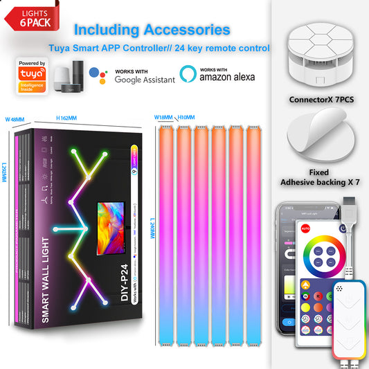 Lámpara LED RGB Inteligente Modular DIY - Iluminación Personalizable para tu Hogar - Image 2