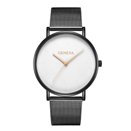 Reloj de Acero Inoxidable Geneva para Hombre con Malla Metálica - Image 2