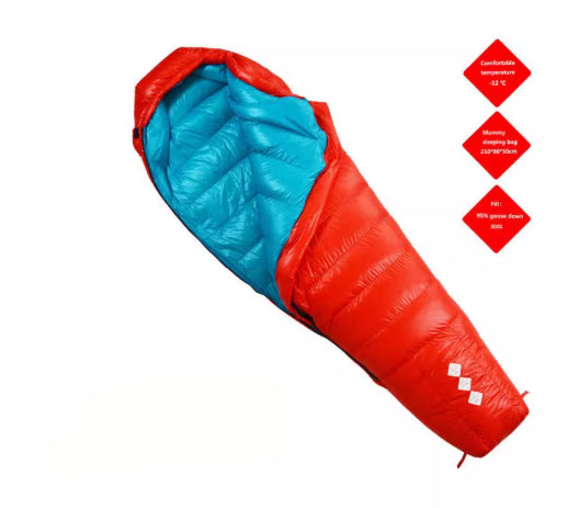 Bolsa de Dormir Portátil de Plumón de Ganso Acolchada para Camping - Image 2