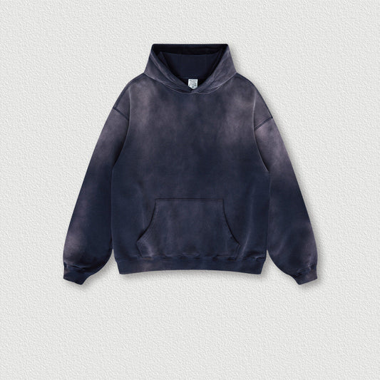 Sudadera Vintage Americana con Capucha y Efecto Desgastado Bayoneta - Image 2