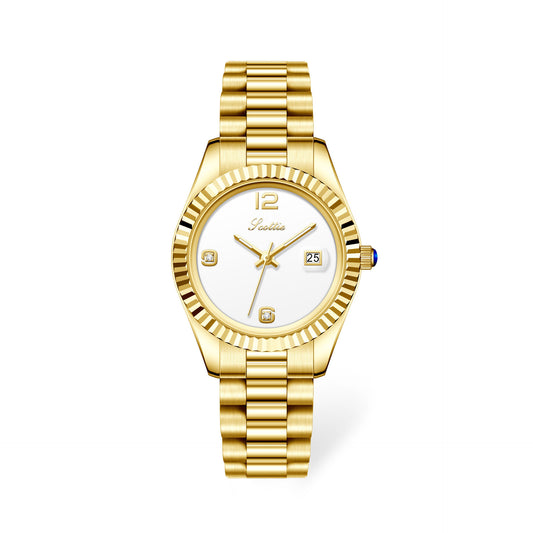 Reloj de Acero Inoxidable para Mujer con Cristal Brillante - Image 2