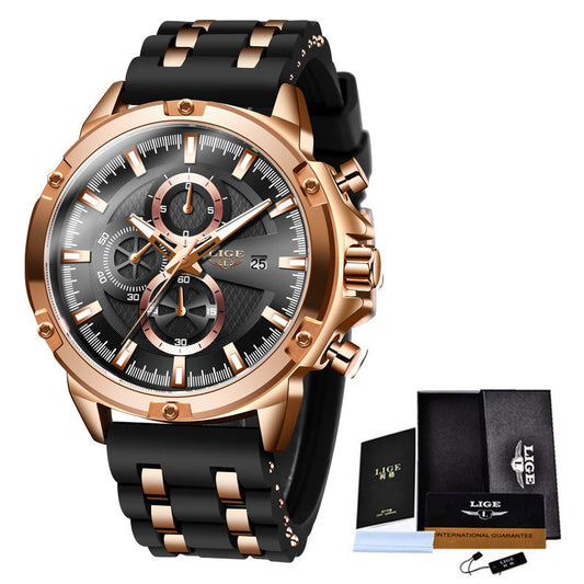 Reloj Deportivo para Hombre Cuarzo Correa Silicona Resistente al Agua - Image 2