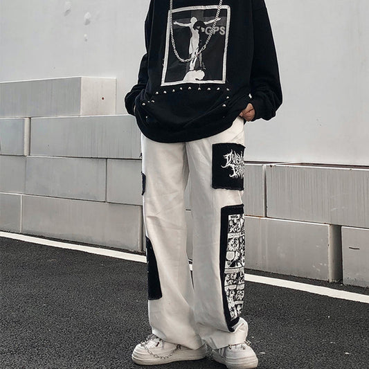 Pantalón Recto Largo Casual Estilo Urbano Moderno Hombre - Image 2
