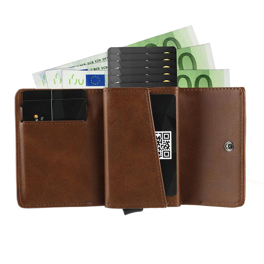 Cartera Retro Tipo Trifold para Hombre - Estilo Vintage Moderno - Image 2