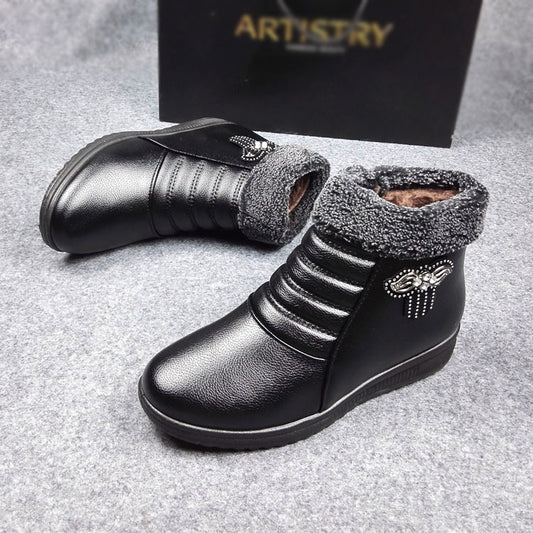 Botas de Invierno para Mamá - Zapatos Cálidos Acolchados con Suela Gruesa - Image 2