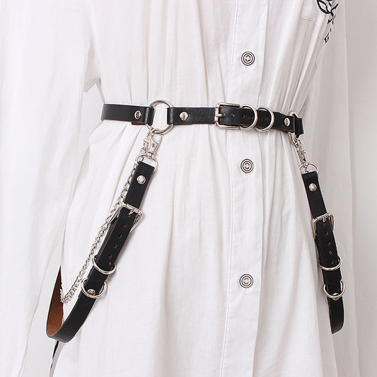 Cinturón de Cadena de Cuero para Mujer - Accesorio Versátil - Image 2