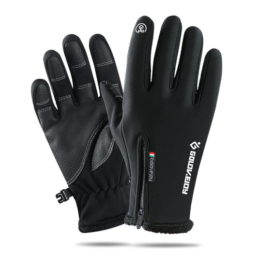 Guantes de Invierno para Ciclismo Táctil con Forro de Terciopelo y Cierre - Image 2