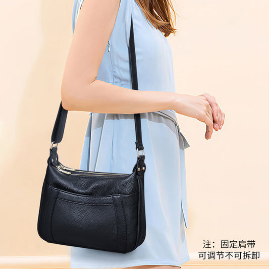 Bolso de Cuero Genuino de Gran Capacidad - Bolsa Madre Tipo Hombro - Image 2