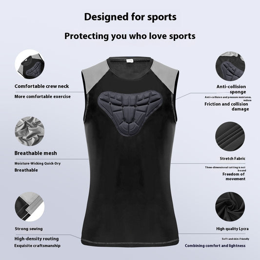 Chaleco Deportivo Anticolisión 3D para Hombre - Malla Transpirable Verano - Image 2