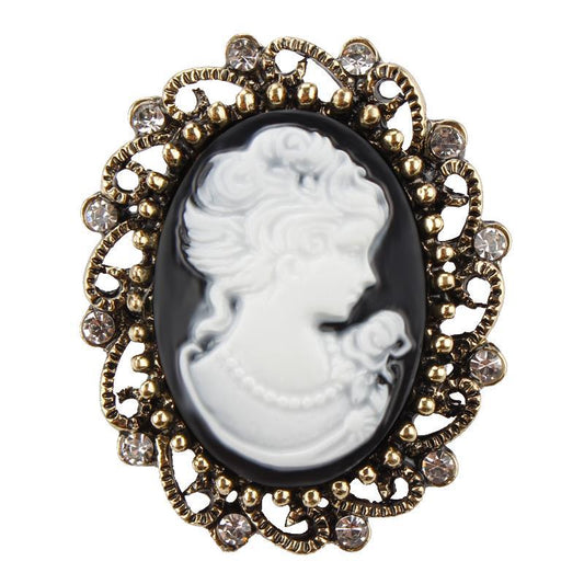 Broche Retro de Belleza con Diamantes - Image 2