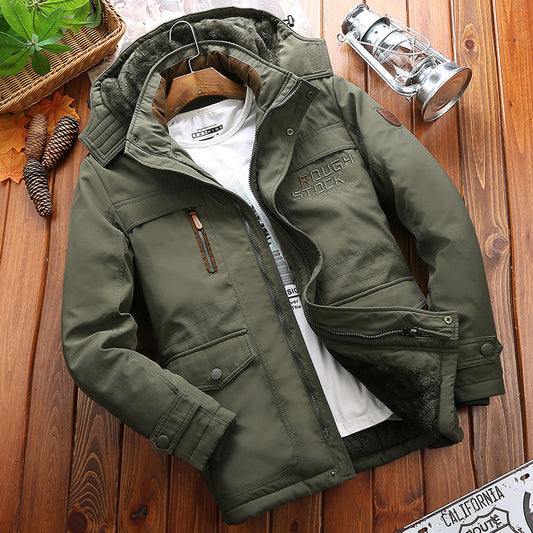 Chaqueta Acolchada de Terciopelo Cálida Plus - Image 2