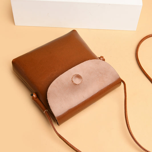 Bolso Mensajero de Cuero Suave para Mujer - Estilo Contemporáneo - Image 2