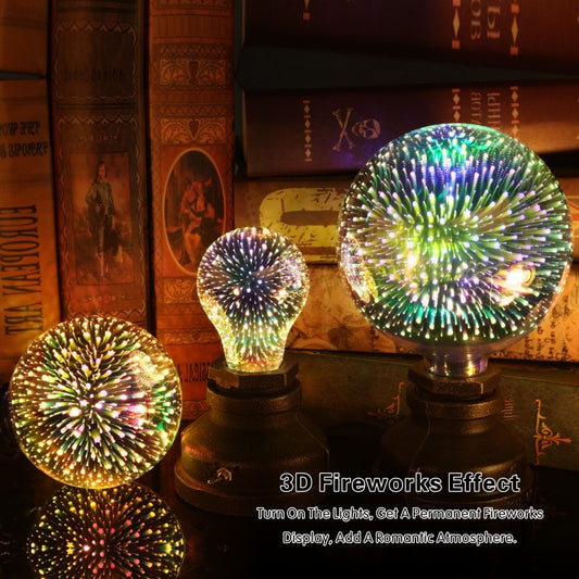 Bombilla LED 3D Fuegos Artificiales - Luces Navideñas Decorativas para el Hogar - Image 2