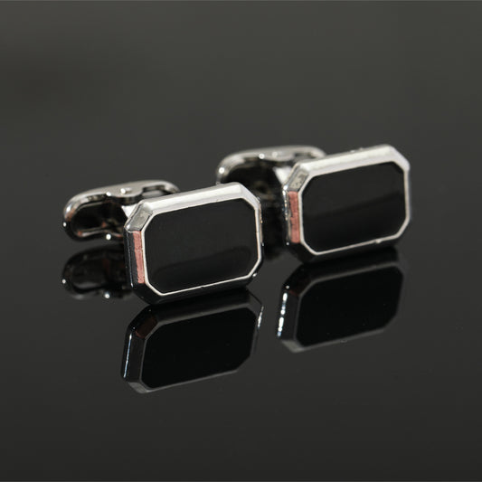 Gemelos Geométricos de Piedra Negra - Diseño Europeo y Americano - Image 2