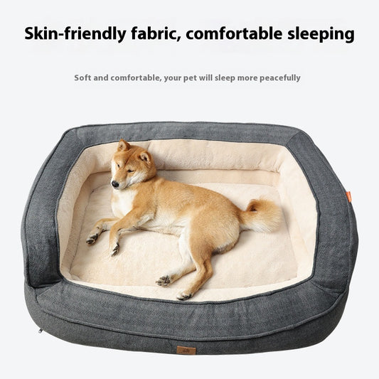 Cama Ortopédica para Perros Cuatro Estaciones con Funda Removible y Lavable - Image 2