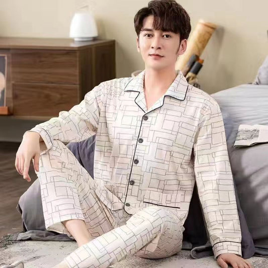 Pijama Suelto para Hombre Primavera Otoño - Image 2
