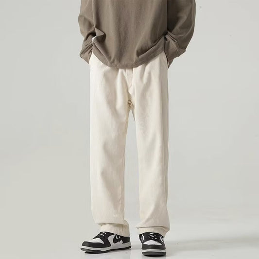 Pantalones de Pana Rectos Anchos con Forro Polar - Pantalones Casuales Cómodos - Image 2
