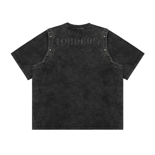 Playera Personalizada Punk con Letras para Hombre - Image 2