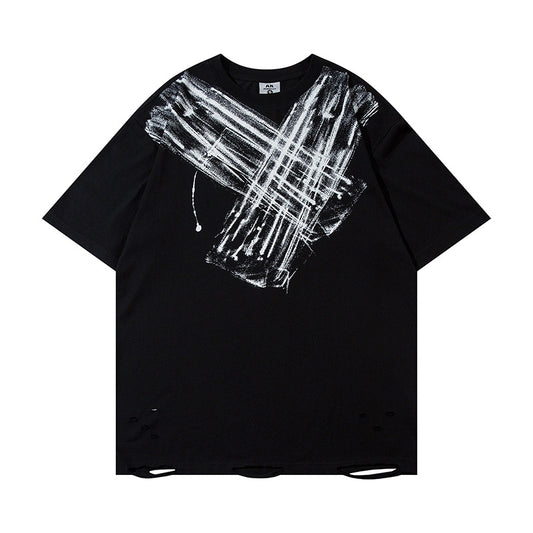 Camiseta Estampado Artístico Dirty para Hombre - Image 2