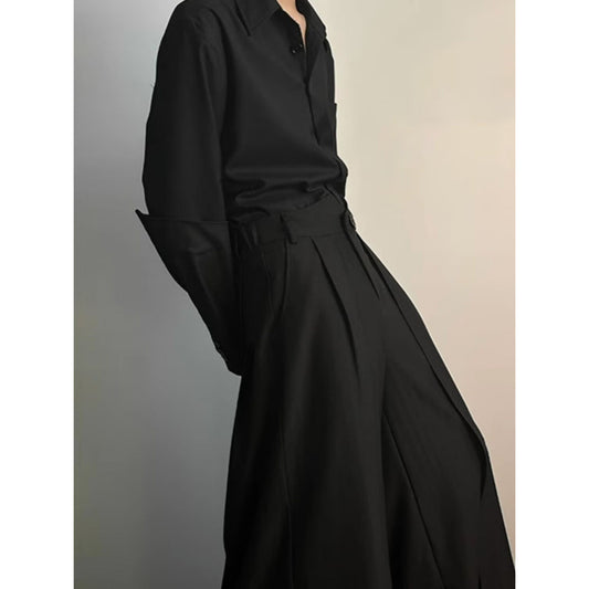 Pantalones Kendo Doble Capa - Diseño Casual Relajado para Hombre - Image 2