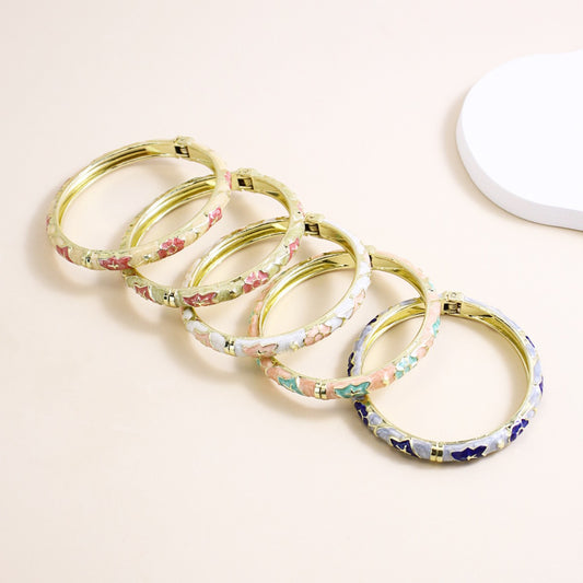 Pulsera de Esmalte Floral para Mujer - Image 2