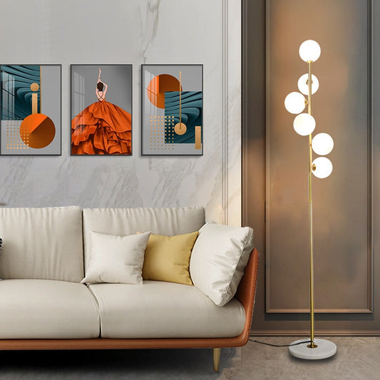 Lámpara de Piso Nórdica para Sala de Estar, Dormitorio y Estudio - Image 2