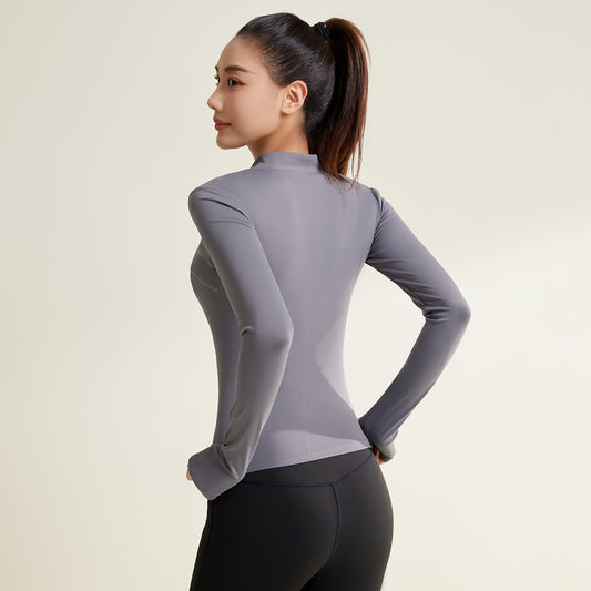 Chaqueta de Yoga Patchwork Transpirable y Resistente a los Rayos UV - Image 2