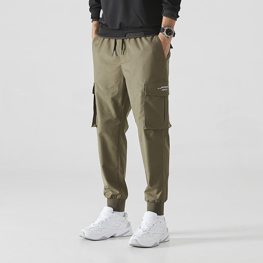 Pantalones Casuales Holgados con Bolsillos Múltiples y Tela Transpirable - Image 2